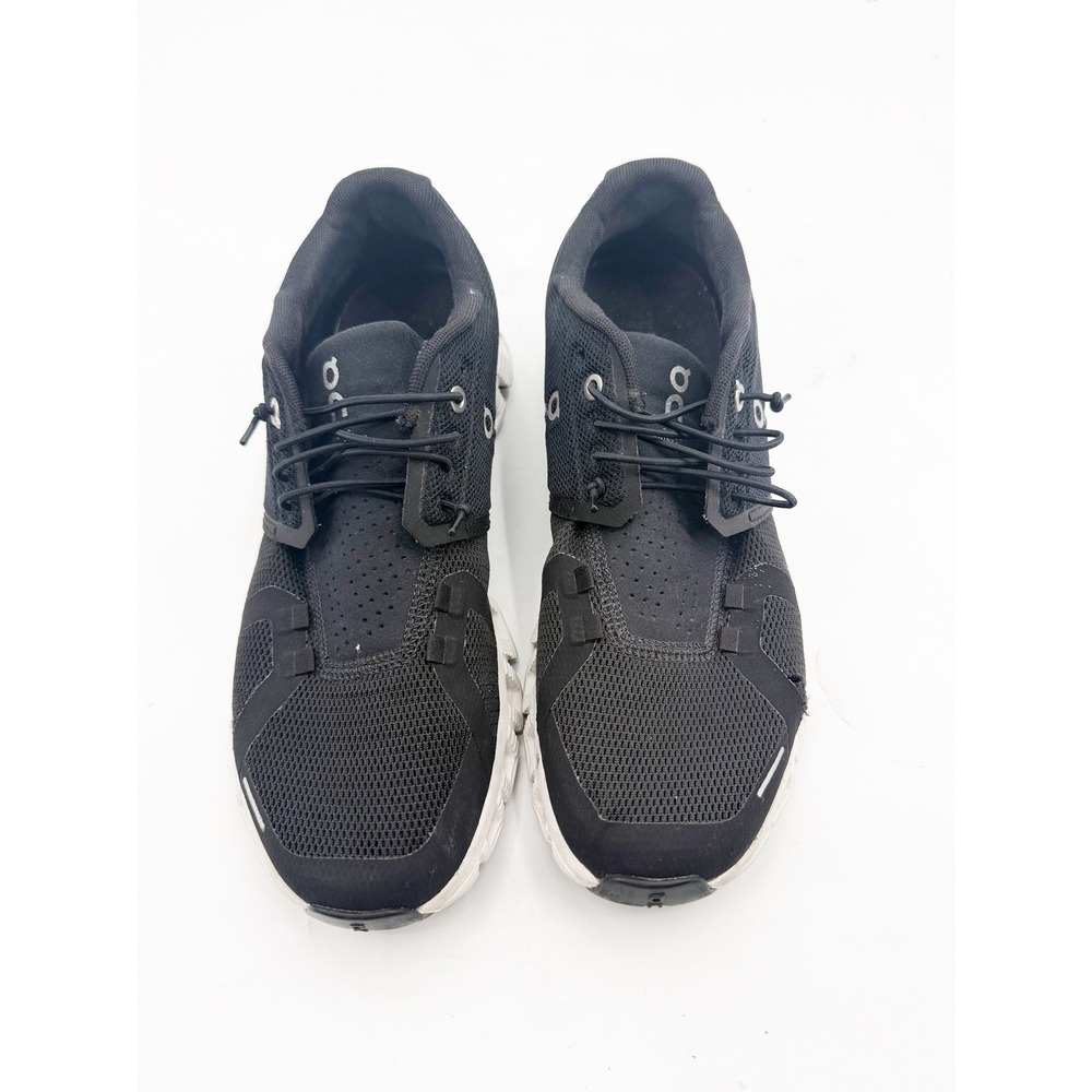 On Cloud 6 Running Shoes Womens 9 Black White Mesh Low Top Sneakers